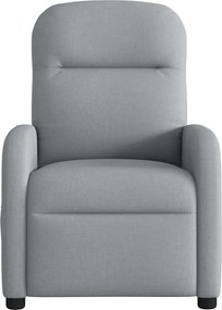 vidaXL Πολυθρόνα Ανακλινόμενη Ανοιχτό Γκρι Υφασμάτινη