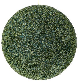 Χριστουγεννιάτικη Μπάλα Polyfoam Glitter Σμαραγδί 25εκ. iliadis 83559