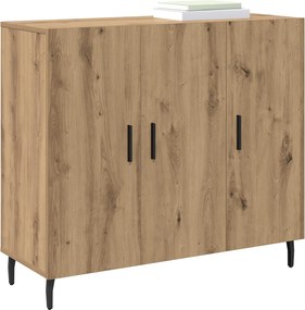 vidaXL Πλαϊνό γραφείο Artisan Oak 90 x 34 x 80 εκ. Επεξεργασμένο ξύλο