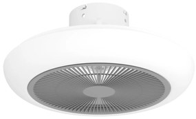 Ανεμιστήρας Οροφής Ø45,5x20cm Led 3*8,5w 3300lm tunable 2700-6500K AC 35w 220-240V,50Hz  5 Ταχύτητες Λευκό-Γκρι Eglo Sayulita 35093