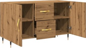 vidaXL Σκευοθήκη Δρυς τεχνίτης 100x36x60 cm Κατασκευασμένο ξύλο