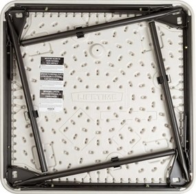 Παιδικό Tραπέζι Lifetime Λευκό Εύκαμπτο 61 x 53,5 x 61 cm Χάλυβας Πλαστική ύλη