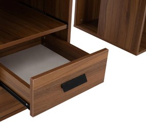 ΓΡΑΦΕΙΟ ΜΕΛΑΜΙΝΗΣ STATUS  WALNUT 120Χ55Χ76 εκ.