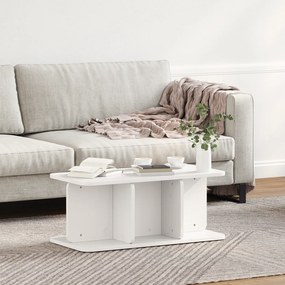 vidaXL Τραπεζάκι σαλονιού Λευκό 80 x 39.5 x 33.5 εκ