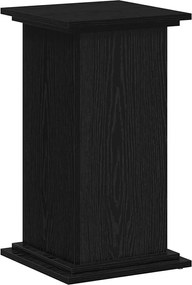 vidaXL Βάση φυτών Μαύρη Οξυά 33 x 33 x 60 εκ Επεξεργασμένο ξύλο