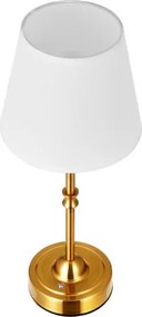 VEVOR Cordless Table Lamp 2PCS Rechargeable Battery Desk Lamp Fabric Shade Gold