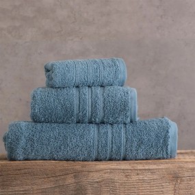 Πετσέτα Σετ Aria 4 Denim 3τμχ. Ρυθμός Towels Set 100% Βαμβάκι