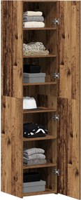 VidaXL Highboard Παλιό ξύλο 40 x 42,5 x 185 εκ.