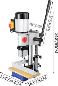 VEVOR Mortise Machine Hollow Chisel Mortise With Chisel Bit Set for Woodworking