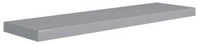 vidaXL Ράφια Τοίχου 4 τεμ. Γκρι 90x23,5x3,8 εκ. MDF