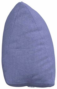 vidaXL Μαξιλάρι Πλάτης Μπλε τζην 45 x 20 x 35 εκ. ύφασμα