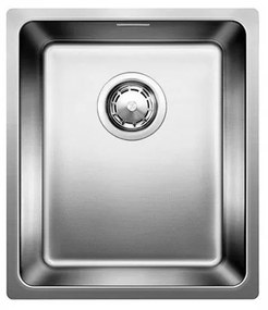 Blanco Andano-U 400-U Inox Λείος Νεροχύτης Υποκαθήμενος με 1 Γούρνα 44x44 cm