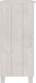 vidaXL Ντουλάπι HAMAR Λευκό 85 x 35 x 80 εκ. από Μασίφ Ξύλο Πεύκου
