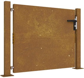 vidaXL Πόρτα Κήπου 100x100 εκ. από Ατσάλι Corten