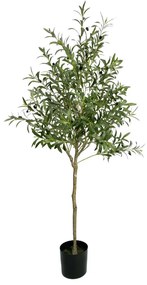 OLIVE TREE ΤΕΧΝΗΤΟ ΦΥΤΟ ΣΕ ΓΛΑΣΤΡΑ ΥΦΑΣΜΑ PVC ΠΡΑΣΙΝΟ H180CM - 031321