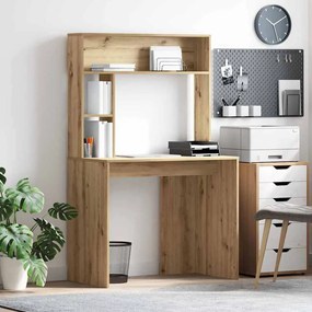 vidaXL Γραφείο artisan δρυς 91 x 50 x 149 εκ Επεξεργασμένο ξύλο