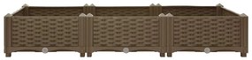 vidaXL Ζαρντινιέρα 120 x 40 x 23 εκ. από Πολυπροπυλένιο