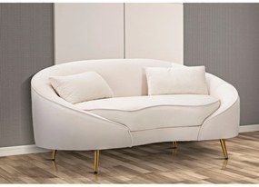 OSLO Διθέσιος Καναπές με Μαξιλάρια Μπεζ 148x84