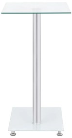 vidaXL Τραπέζι Βοηθητικό Σχήμα «U» Διαφανές 45x30x58 εκ. Ψημένο Γυαλί