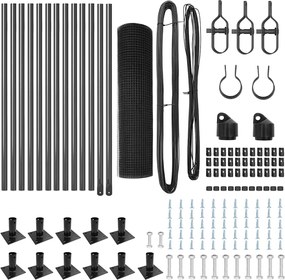 vidaXL Στύλος Περιφράξεων Γκρι 25 x 0,4 μ (19 x 19 mm πλέγμα)