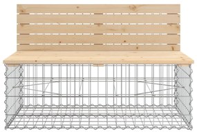 Παγκάκι Κήπου Συρματοκιβώτιο 103x70x65 εκ. Μασίφ Ξύλο Πεύκου - Καφέ