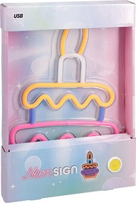 Διακοσμητικό Τοίχου Με Neon (21x27) K-M Cake NE1100260