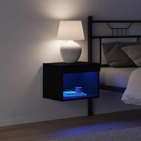 vidaXL Σετ επίπλου τηλεόρασης 2 pcs Μαύρη Οξυά Επεξεργασμένο Ξύλο