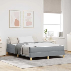 vidaXL Κρεβάτι με ελατήρια Ταμπά, Καφέ 140 x 190 cm