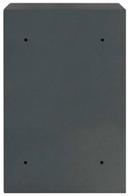 vidaXL Ψηφιακό Ασφαλές Σκούρο γκρι 40 x 35 x 60 εκ. Ατσάλι