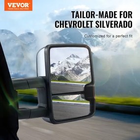 VEVOR Power Heated Tow Mirrors for Chevrolet Silverado (2003-2007)/GMC/Cadillac