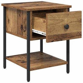 vidaXL Ντουλάπι κρεβατιού 2 pcs Παλαιό ξύλο 40 x 39 x 40 εκ.