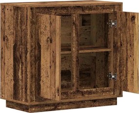 vidaXL Πλαϊνό γραφείο Παλιό ξύλο 80 x 40 x 75 εκ. Επεξεργασμένο ξύλο