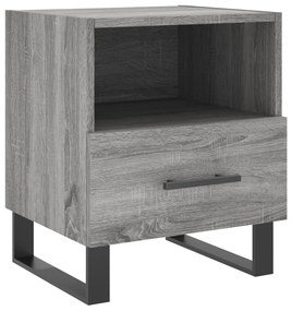 vidaXL Κομοδίνο Γκρι Sonoma 40 x 35 x 47,5 εκ. από Επεξεργασμένο Ξύλο