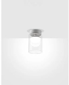 Πλαφονιέρα Φωτιστικό Οροφής LED 8,5W 3000Κ Dimmable Triac Κρύσταλλο Diver C5 Prandina-1C72002213001-Λευκό 1C72002213001
