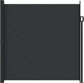 vidaXL Σκίαστρο Πλαϊνό Συρόμενο Μαύρο 200 x 600 εκ.