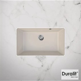 Duralit KZ075U Beige Avena Υποκαθήμενος Συνθετικός Νεροχύτης Με 1 Γούρνα 76x50 cm