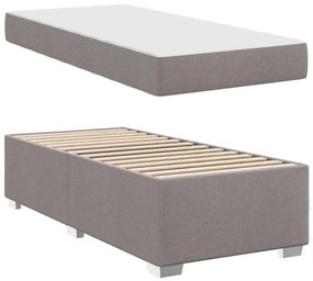 vidaXL Σκελετός Κρεβατιού Άλλο Taupe 90 x 190 cm ύφασμα