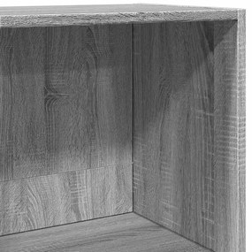 Βιβλιοθήκη Γκρι Sonoma 60x30x114 cm Ξύλινη κατασκευή - Γκρι