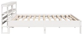 vidaXL Σκελετός Κρεβ. Χωρίς Στρώμα Λευκό 180x200 εκ Μασίφ Πεύκο