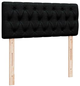 Οθωμανικό κρεβάτι με στρώμα Μαύρο 120x190 cm Ύφασμα 3311527