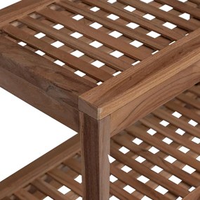 vidaXL Τραπέζι Πλευρικής Μπανιέρας Φυσικό 60 x 30 x 45 cm