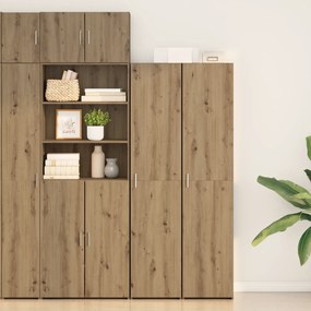 vidaXL Υψηλός μπουφές Artisan Oak 40x42.5x185 cm Επεξεργασμένο ξύλο