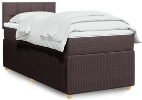 ΚΡΕΒΑΤΙ BOXSPRING ΜΕ ΣΤΡΩΜΑ ΣΚΟΥΡΟ ΚΑΦΕ 90X200 ΕΚ. ΥΦΑΣΜΑΤΙΝΟ 3287342