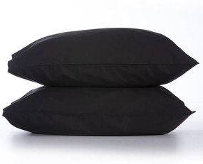 Μαξιλαροθήκες Basic (Σετ 2τμχ) Black Nef Nef 52 X 72 52x72cm 100% Cotton