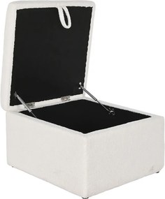 Σκαμπό Home ESPRIT Λευκό πολυεστέρας Ξύλο MDF 60 x 60 x 36 cm