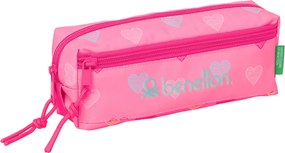 Κασετίνα Benetton Heart Ροζ 22 x 8,5 x 6 cm