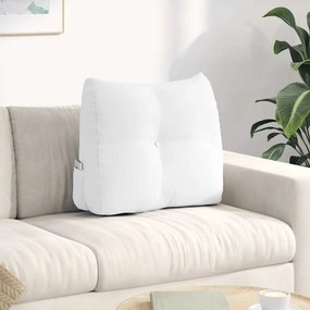 vidaXL Μαξιλάρι Πλάτης Λευκό 60 x 24 x 50 εκ ύφασμα
