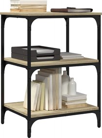 vidaXL Βάση Εκτυπωτή 3 Επιπέδων Sonoma Δρυς 50x41x75 εκ Επεξ. Ξύλο