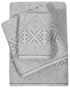 Πετσέτες Daily 0672 (Σετ 3τμχ) Grey Das Home Σετ Πετσέτες 70x140cm 100% Cotton