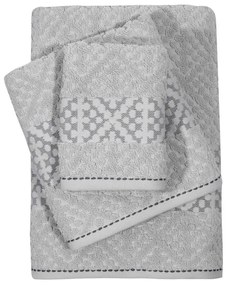 Πετσέτες Daily 0672 (Σετ 3τμχ) Grey Das Home Towels Set 70x140cm 100% Βαμβάκι